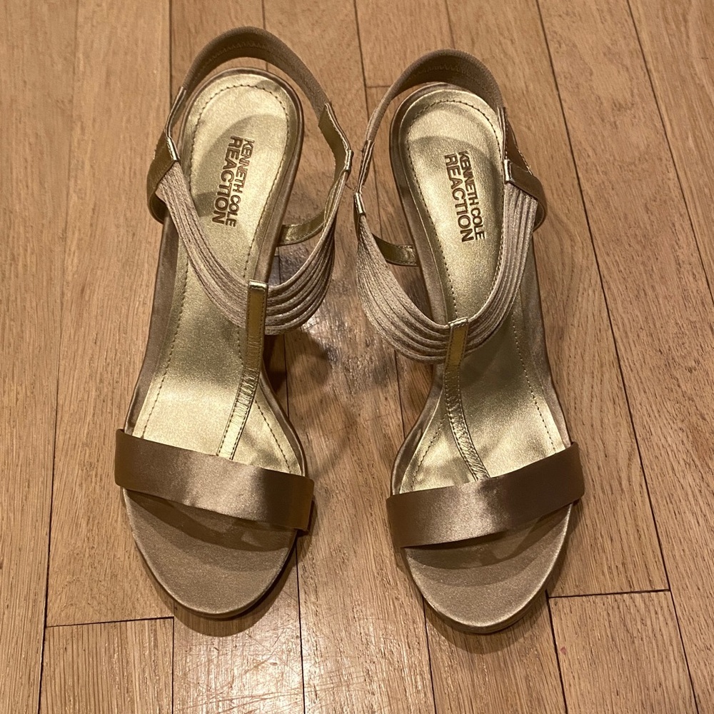 Kenneth Cole Reaction Women's Gold Heels
